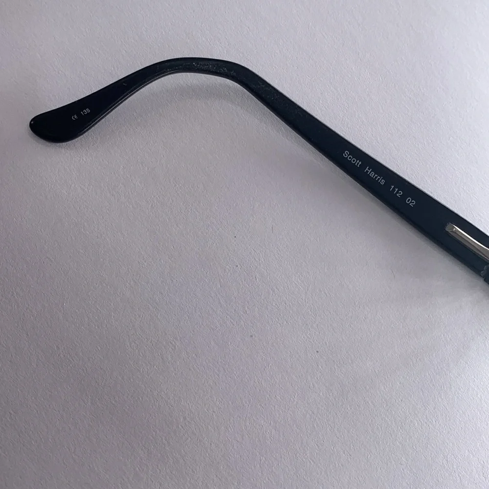 Scott Harris 112 Europa International Eyeglasses Frame Women's Black Half Rim